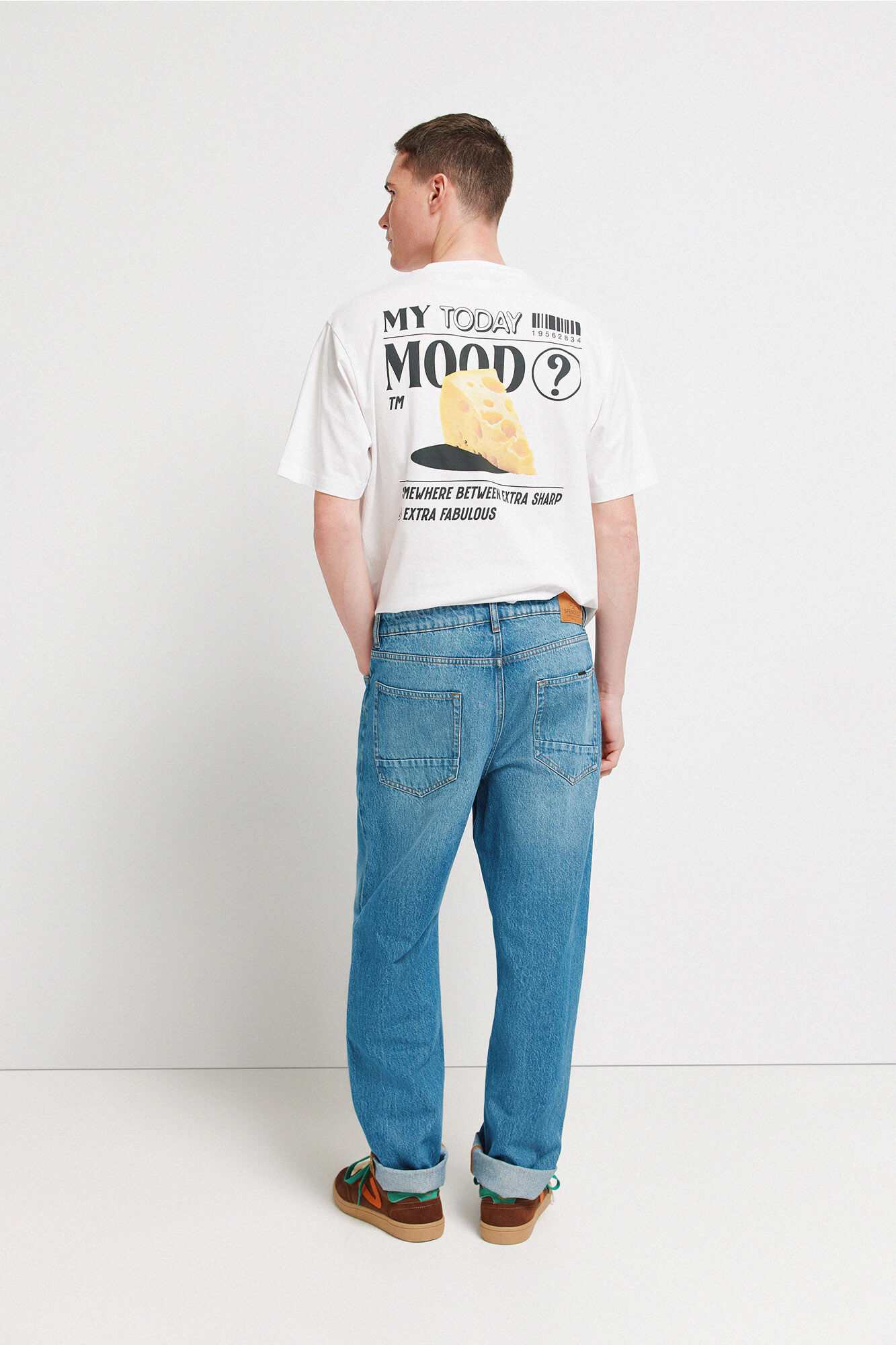 Springfield Jeans lavado medio corte recto azul
