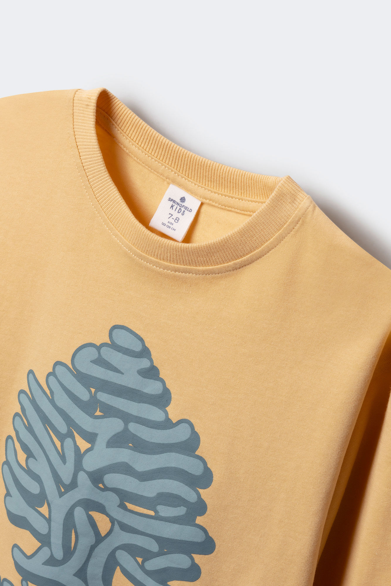 Springfield Kids Camiseta de manga larga amarilla &aacute;rbol ni&ntilde;o amarillo