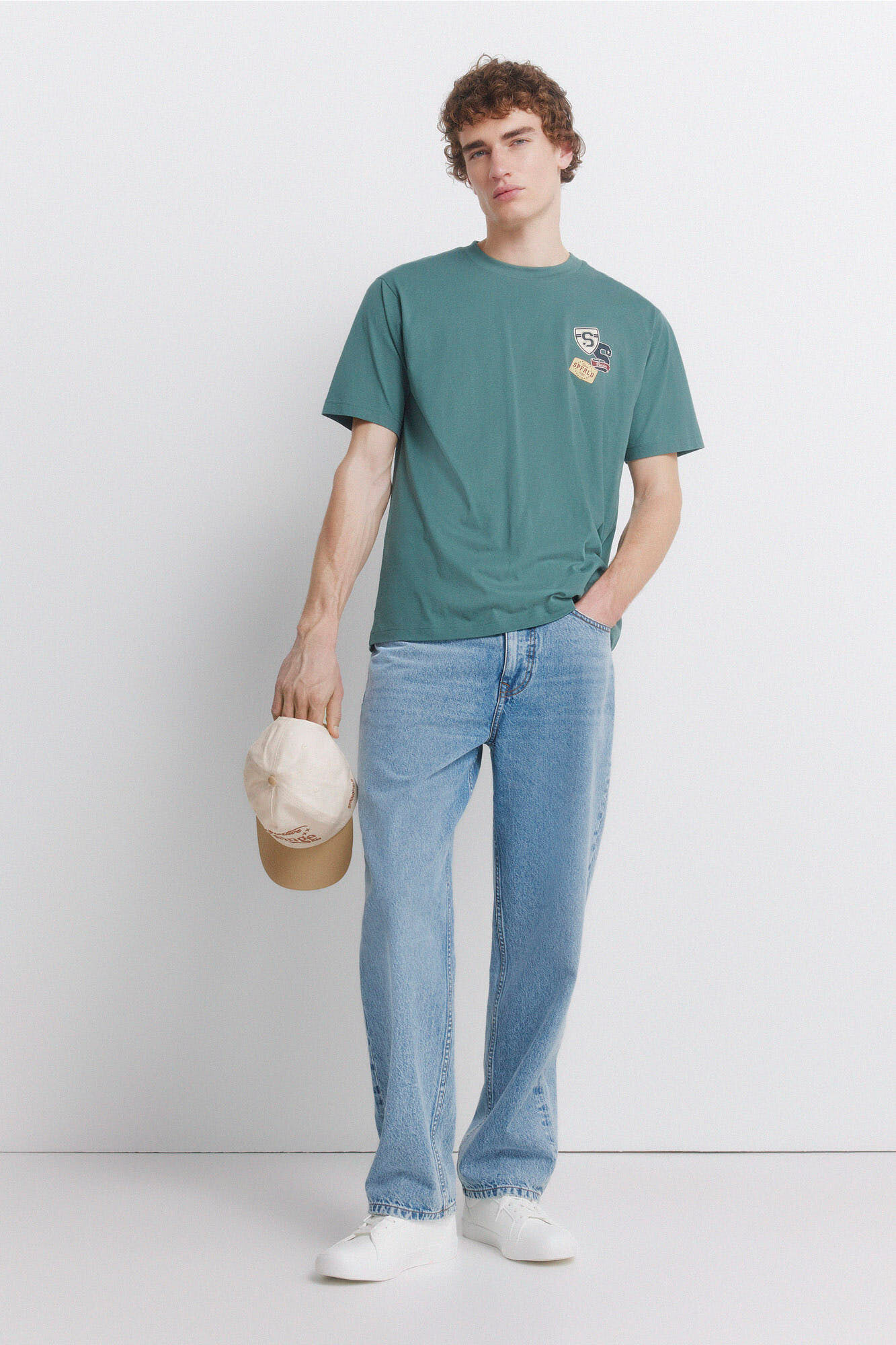 Springfield Playera con logos Springfield turquesa