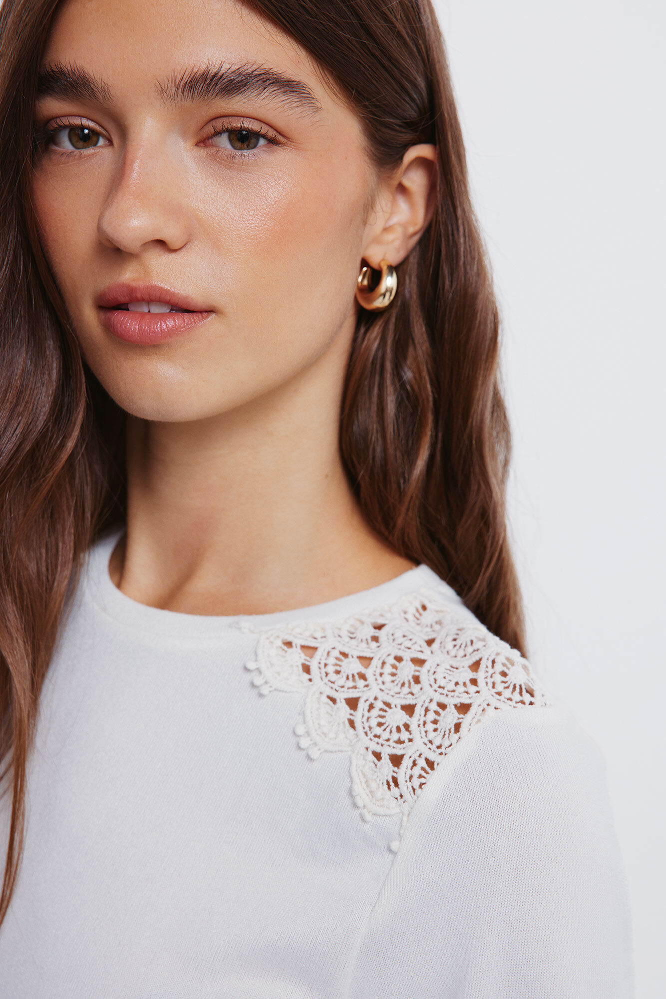 Springfield Playera con hombros al crochet