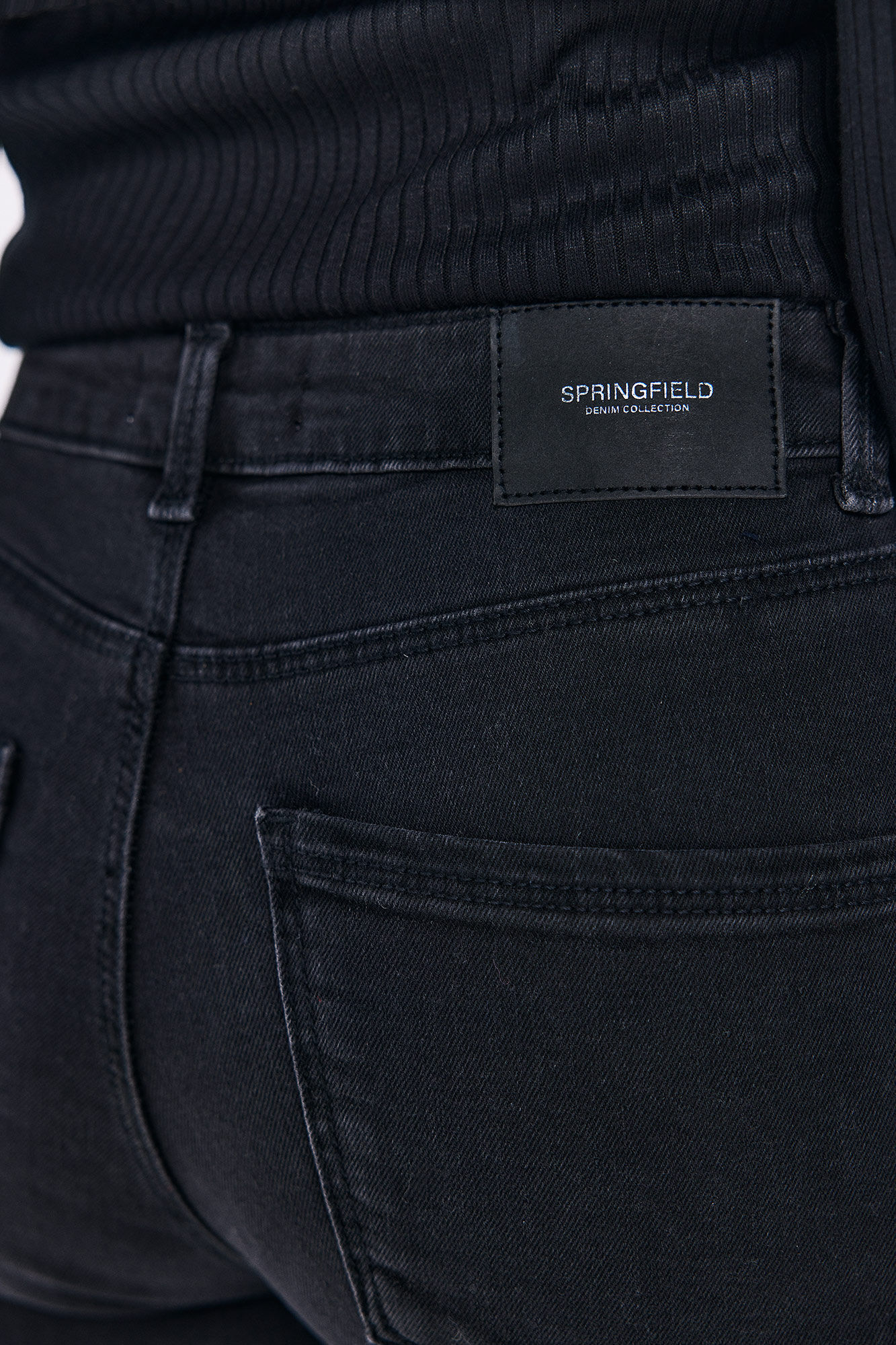 Springfield Jeans flare negro