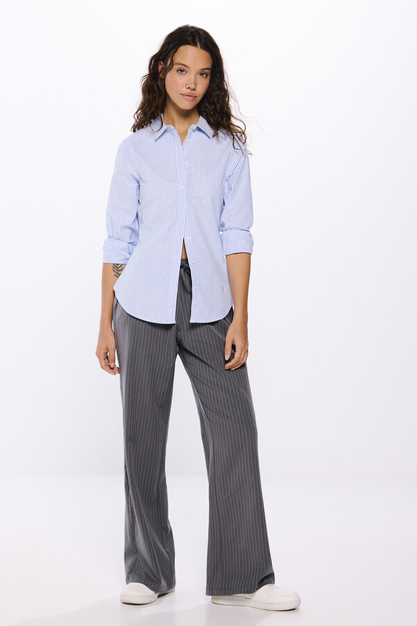 Springfield Camisa oxford azul