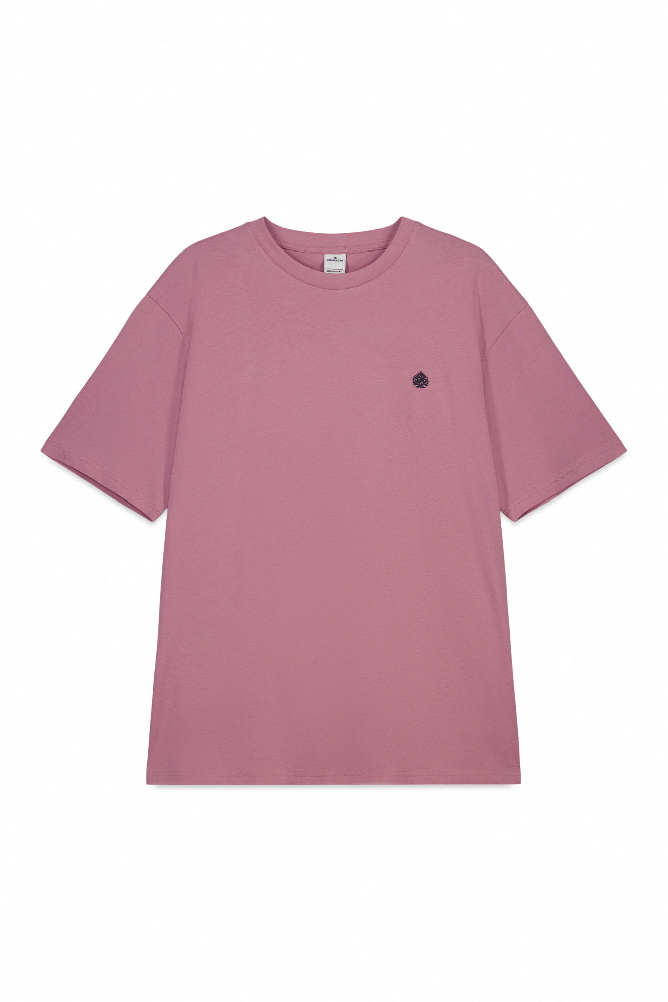 Springfield Camiseta b&aacute;sica logo Springfield rosa