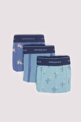 Springfield Pack 3 bóxeres surf verde