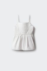 Springfield Kids Top bordado para ni&ntilde;a marfil