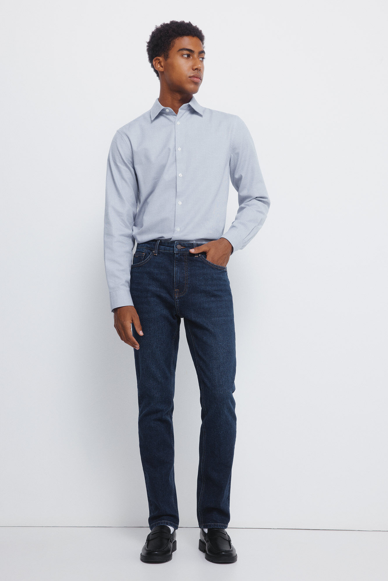 Springfield Jeans ajustados con lavado oscuro