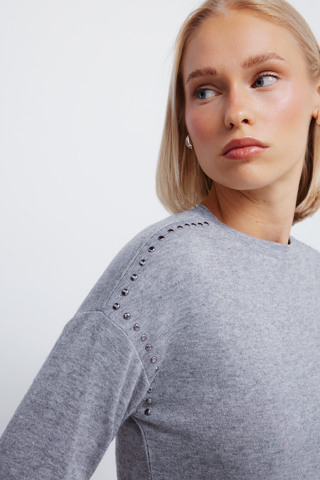 Springfield Playera de punto con corte de tejido