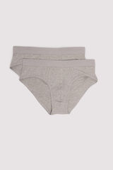 Springfield Pack 2 slips básicos gris