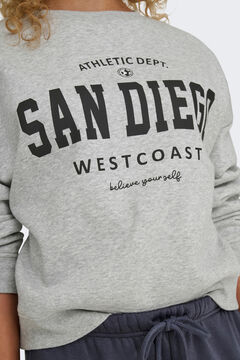 Springfield Sudadera con cuello redondo gris