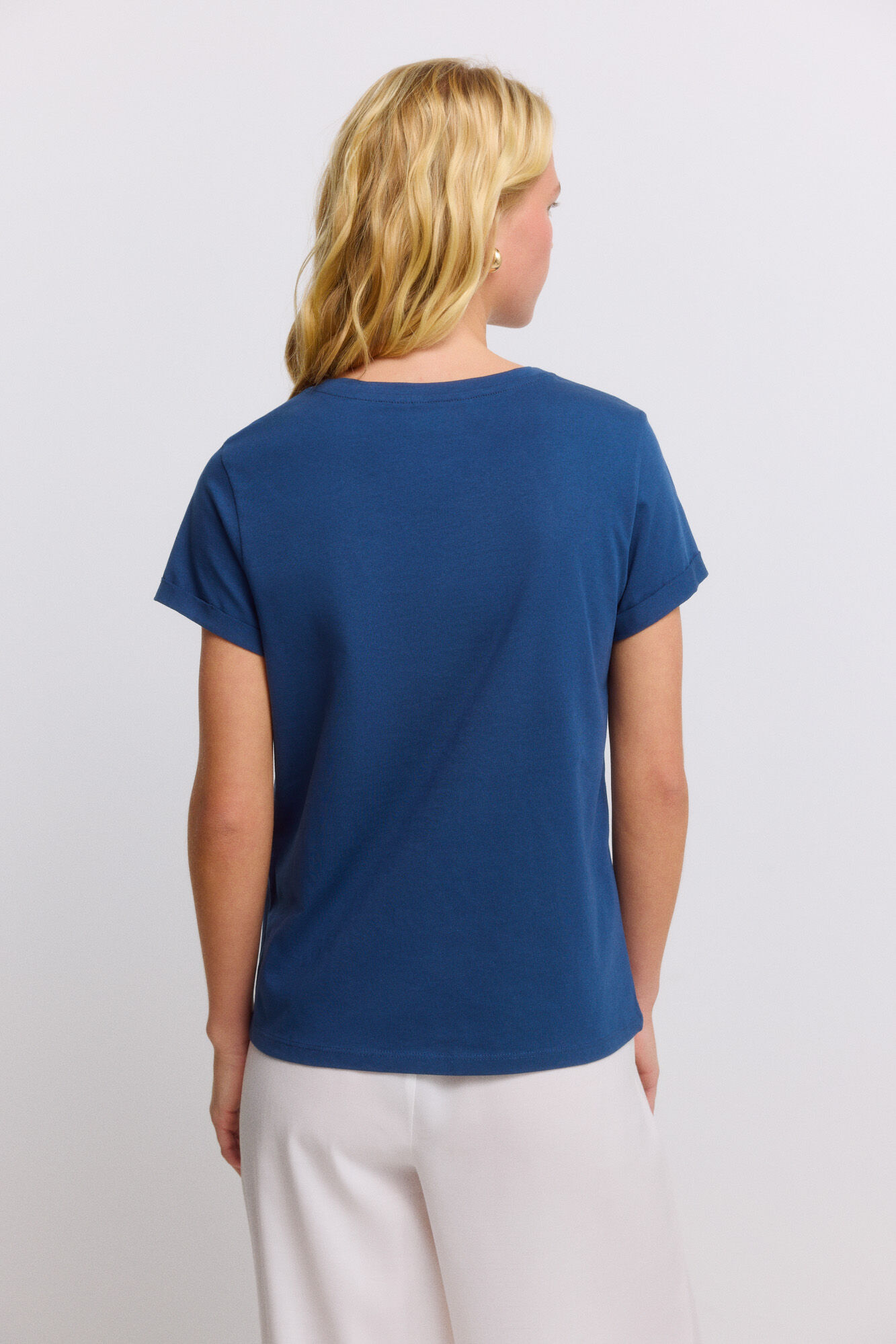 Springfield Playera de manga corta "waves" marino
