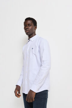 Springfield Camisa oxford rayas azulado