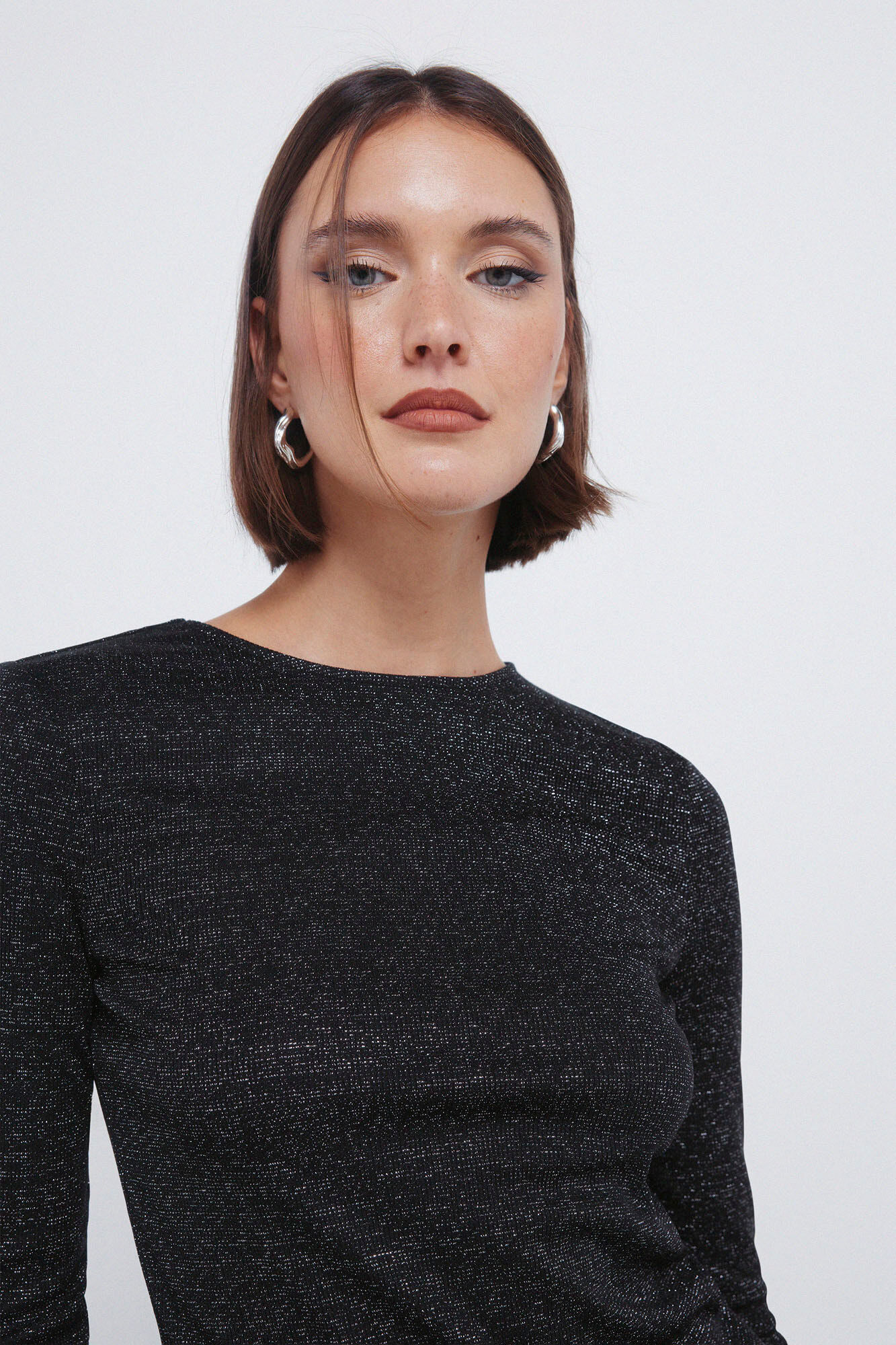 Springfield Playera con escote de l&uacute;rex negro