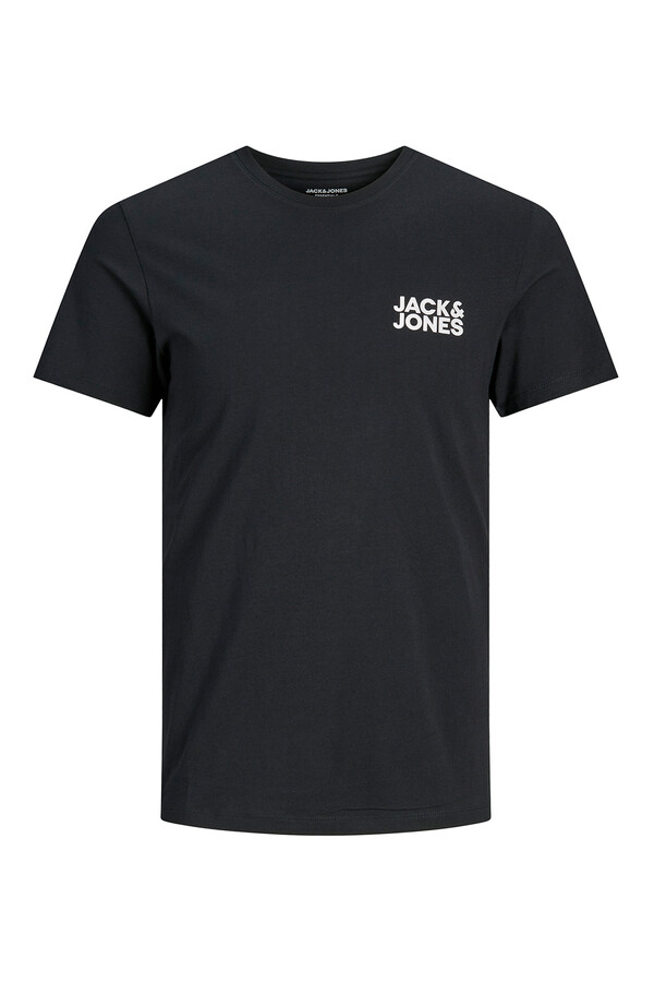 Jack & Jones Playera estándar fit negro