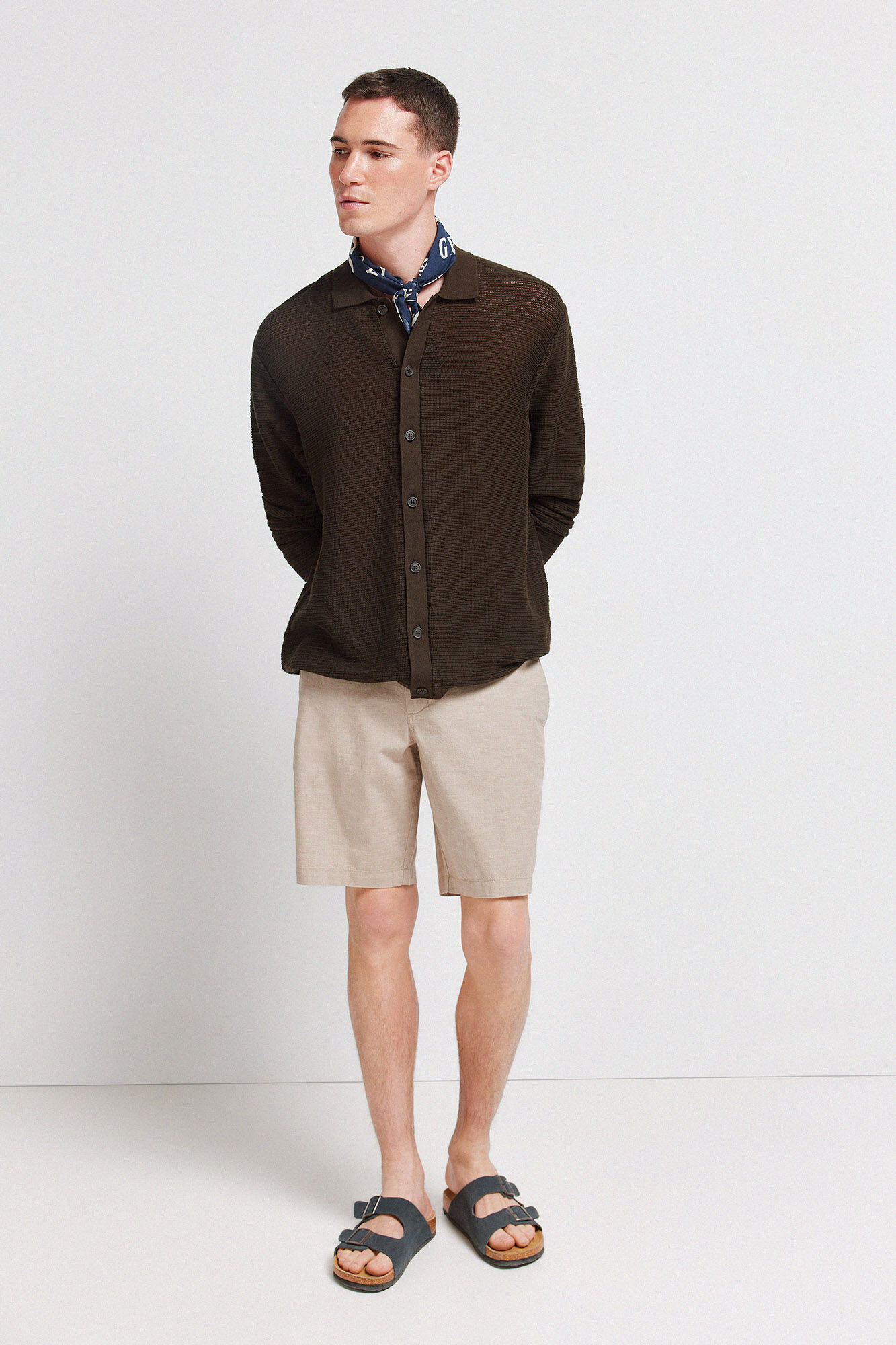 Springfield Bermudas estructuradas beige