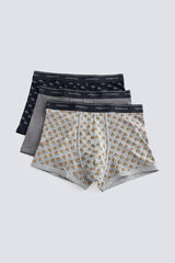 Springfield Pack 3 boxers veh&iacute;culo gris