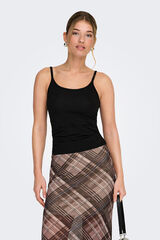 Only Top de tirantes negro