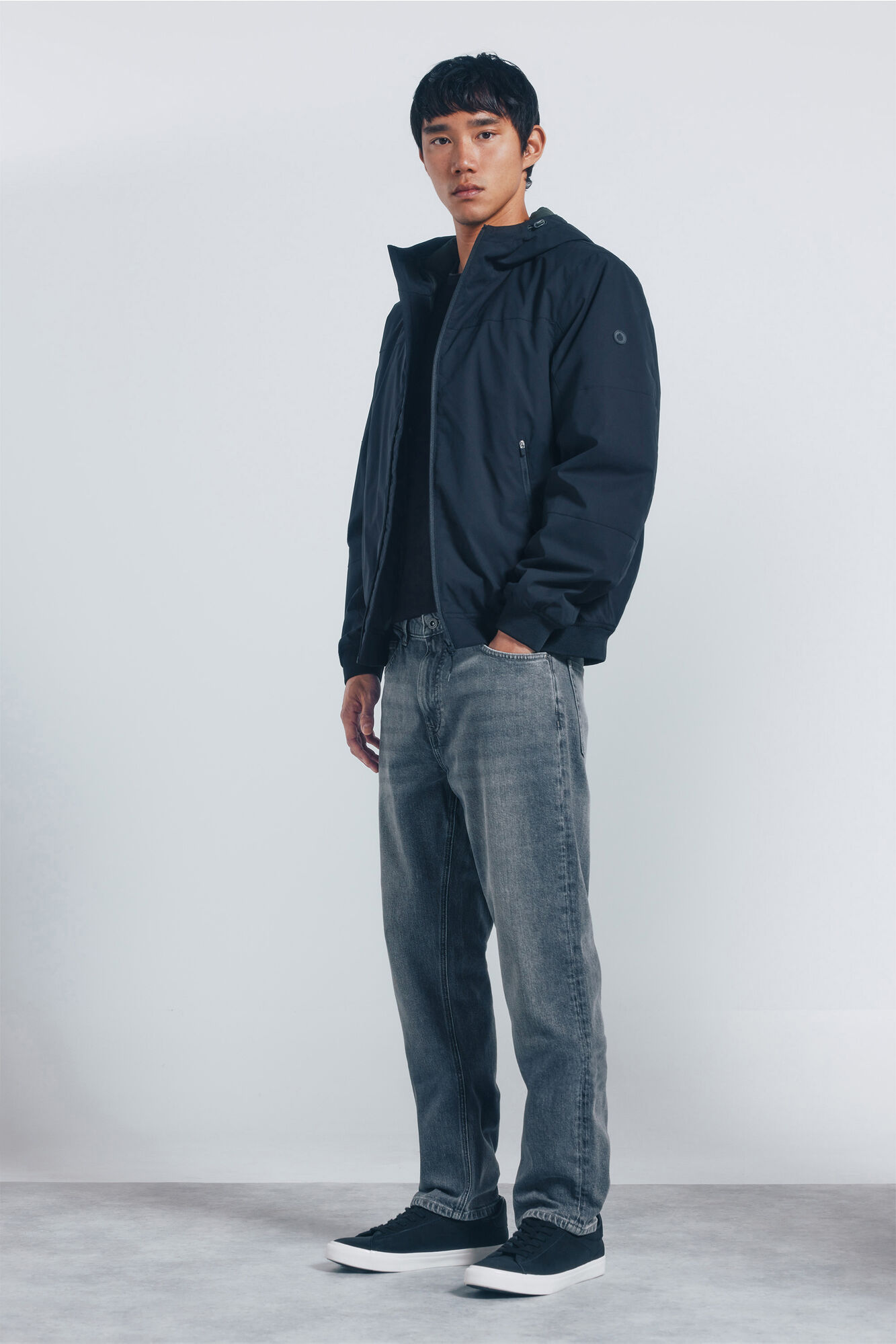 Springfield Chamarra t&eacute;cnica acolchado negro