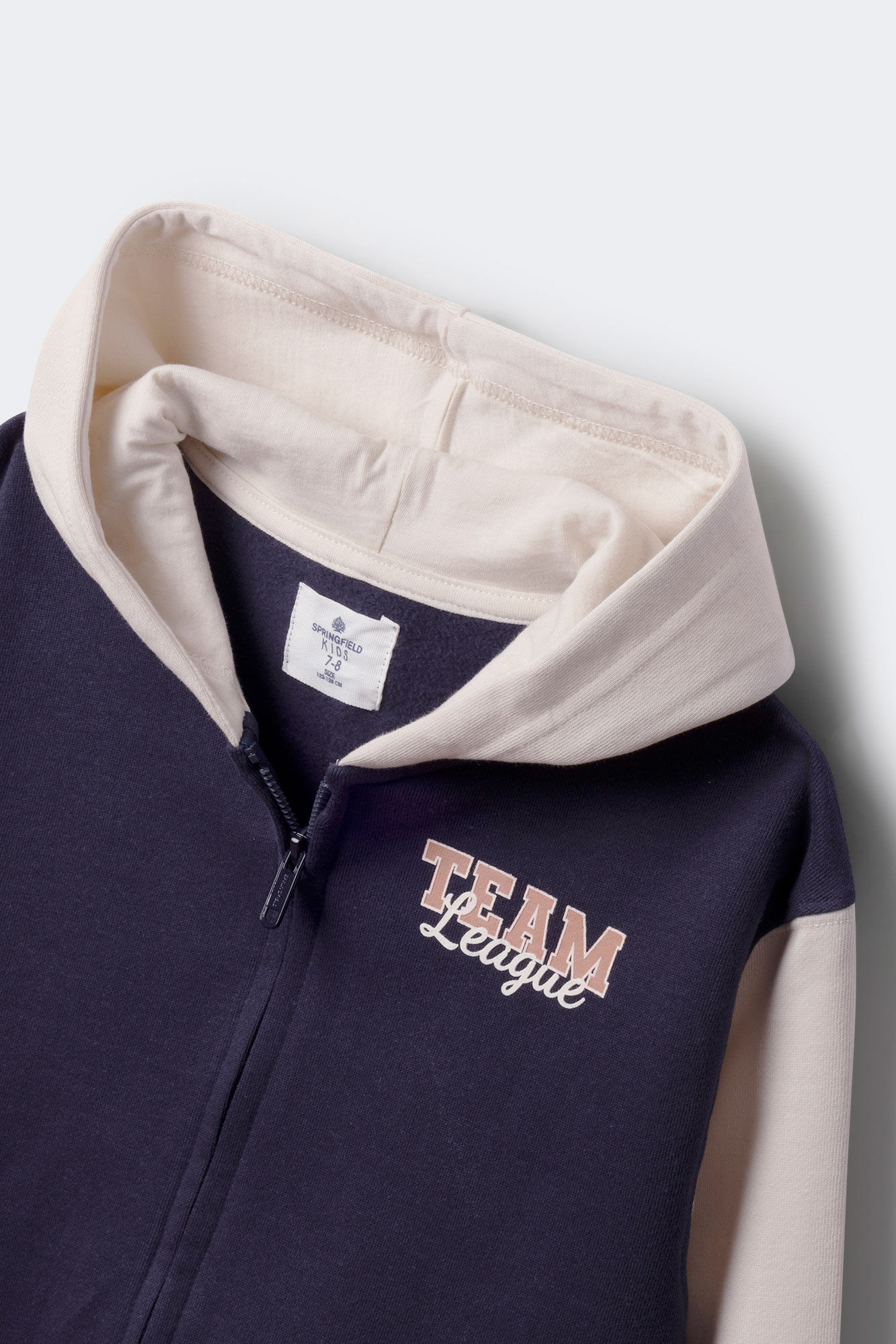 Springfield Kids Sudadera capucha varsity ni&ntilde;o azul