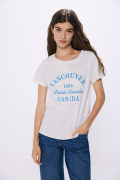 Springfield Playera gráfica gris