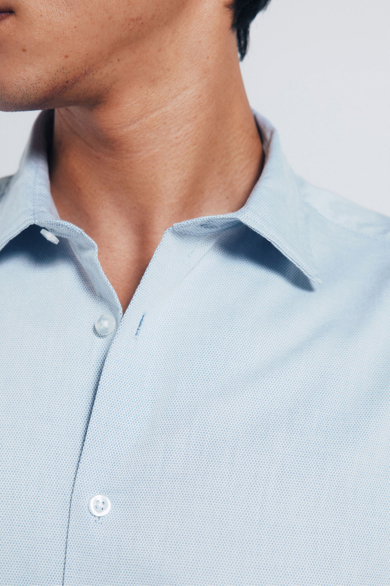 Springfield Camisa estructurada de f&aacute;cil cuidado azul