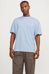 Springfield Playera oversize algodón azul tinta
