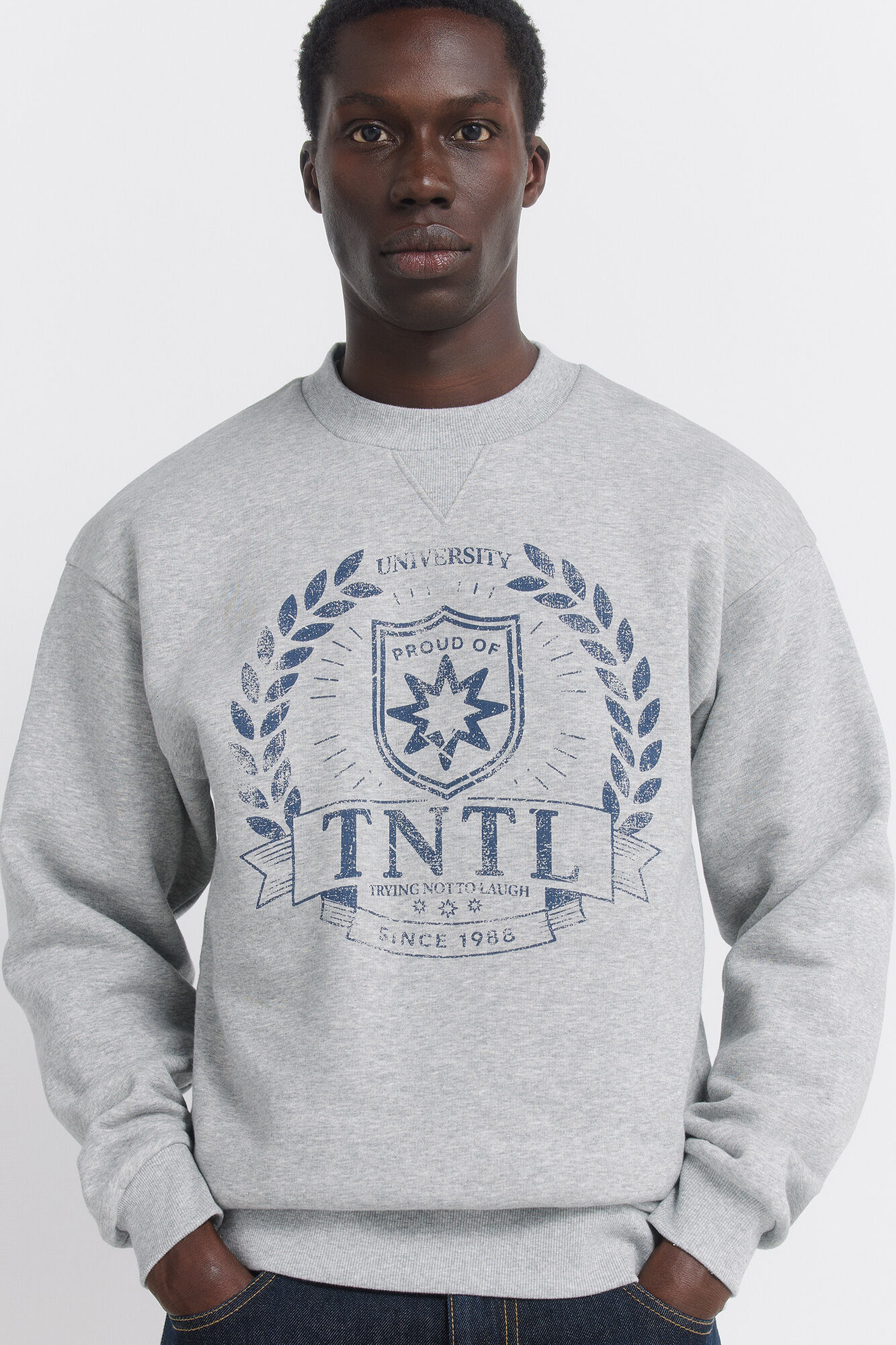 Springfield Sudadera escudo gris