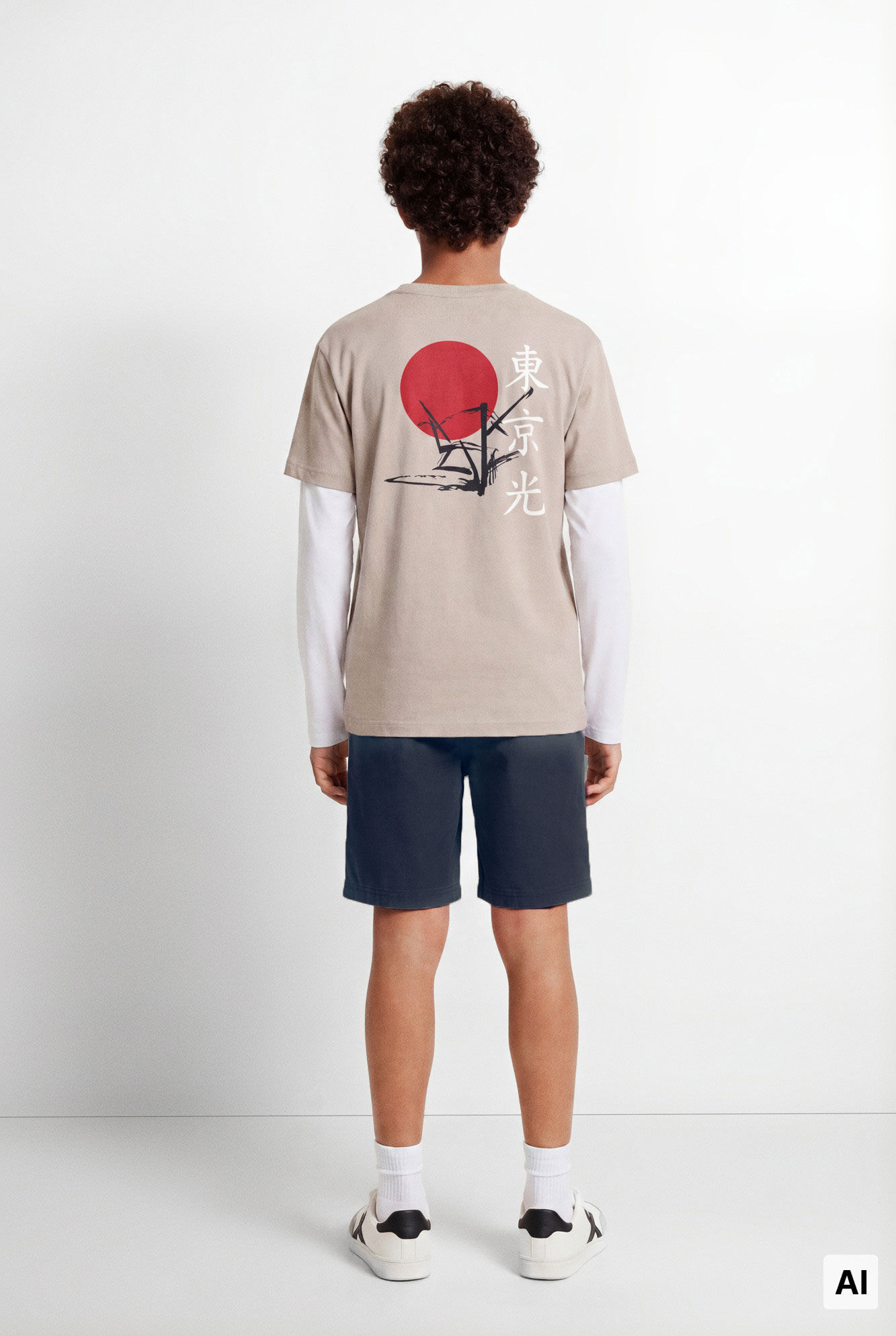 Springfield Kids Bermuda de popel&iacute;n para ni&ntilde;o azul mezcla