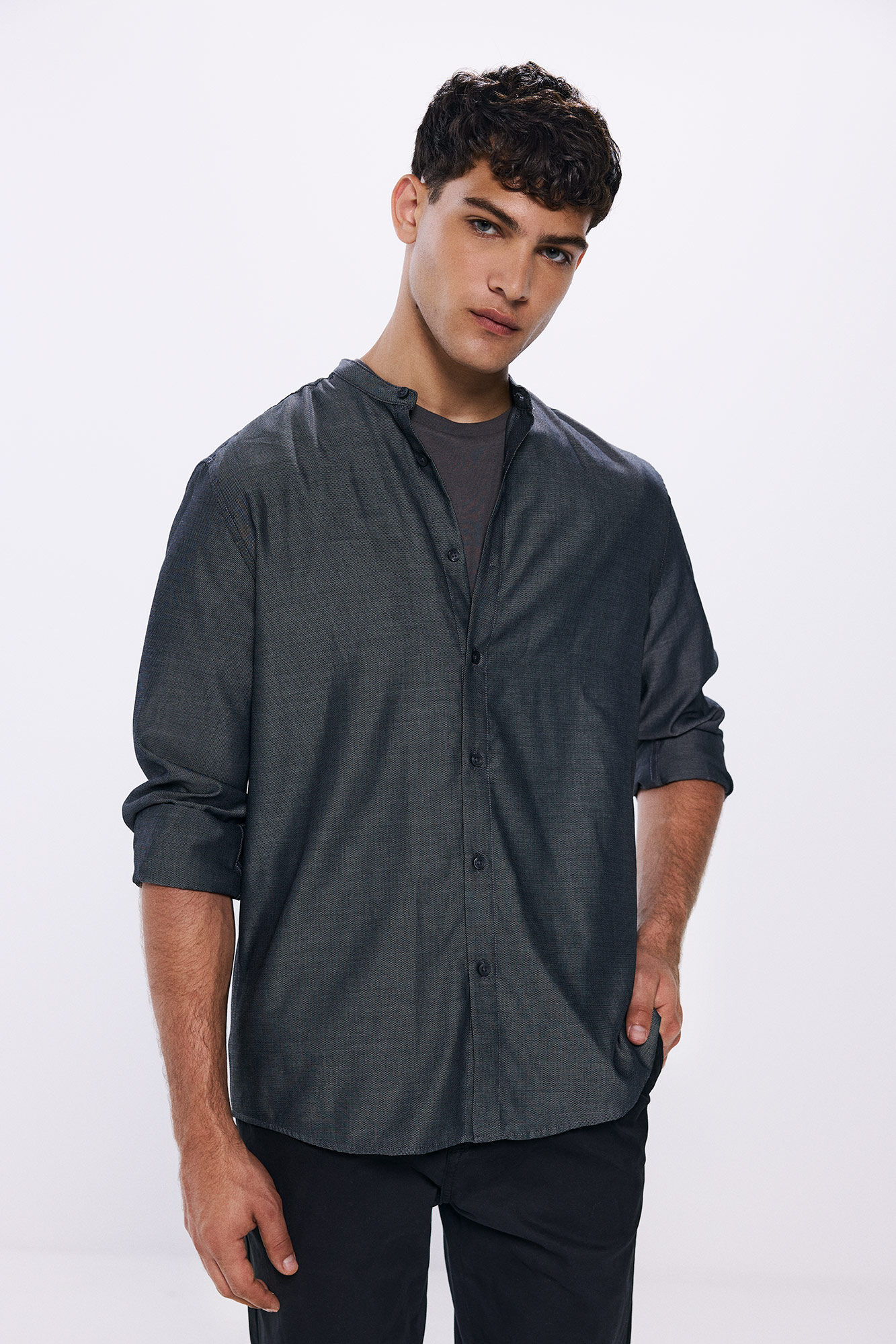 Camisas negras hombre springfield 2025