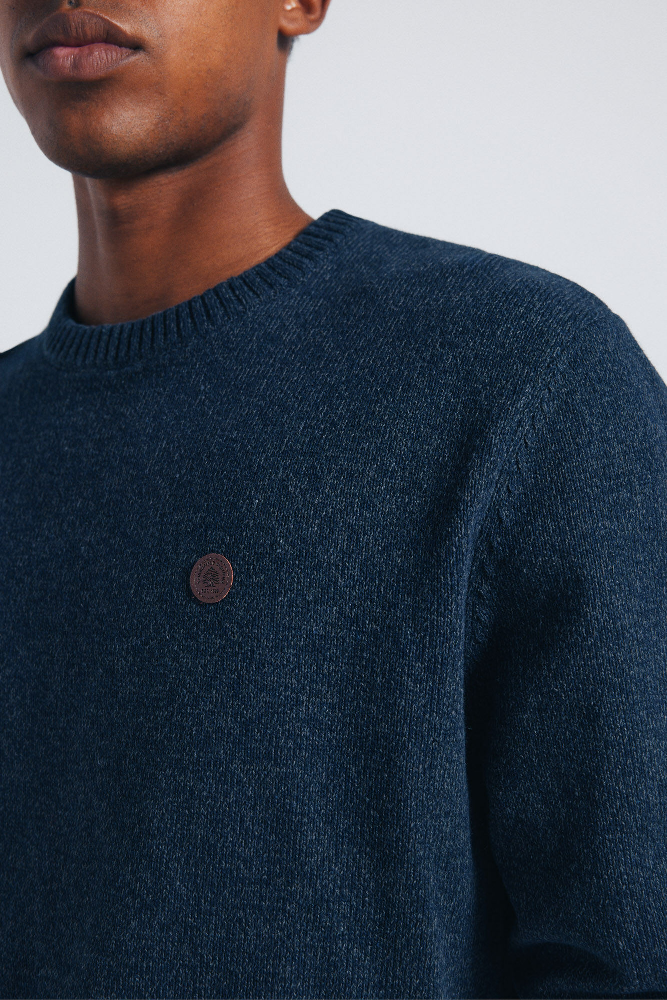 Springfield Jersey trenzado de fantas&iacute;a liso azul