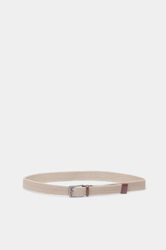 Springfield Cinturón trenzado monocolor beige