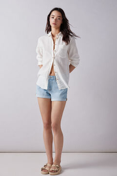 Springfield Shorts jeans básicos azul tinta