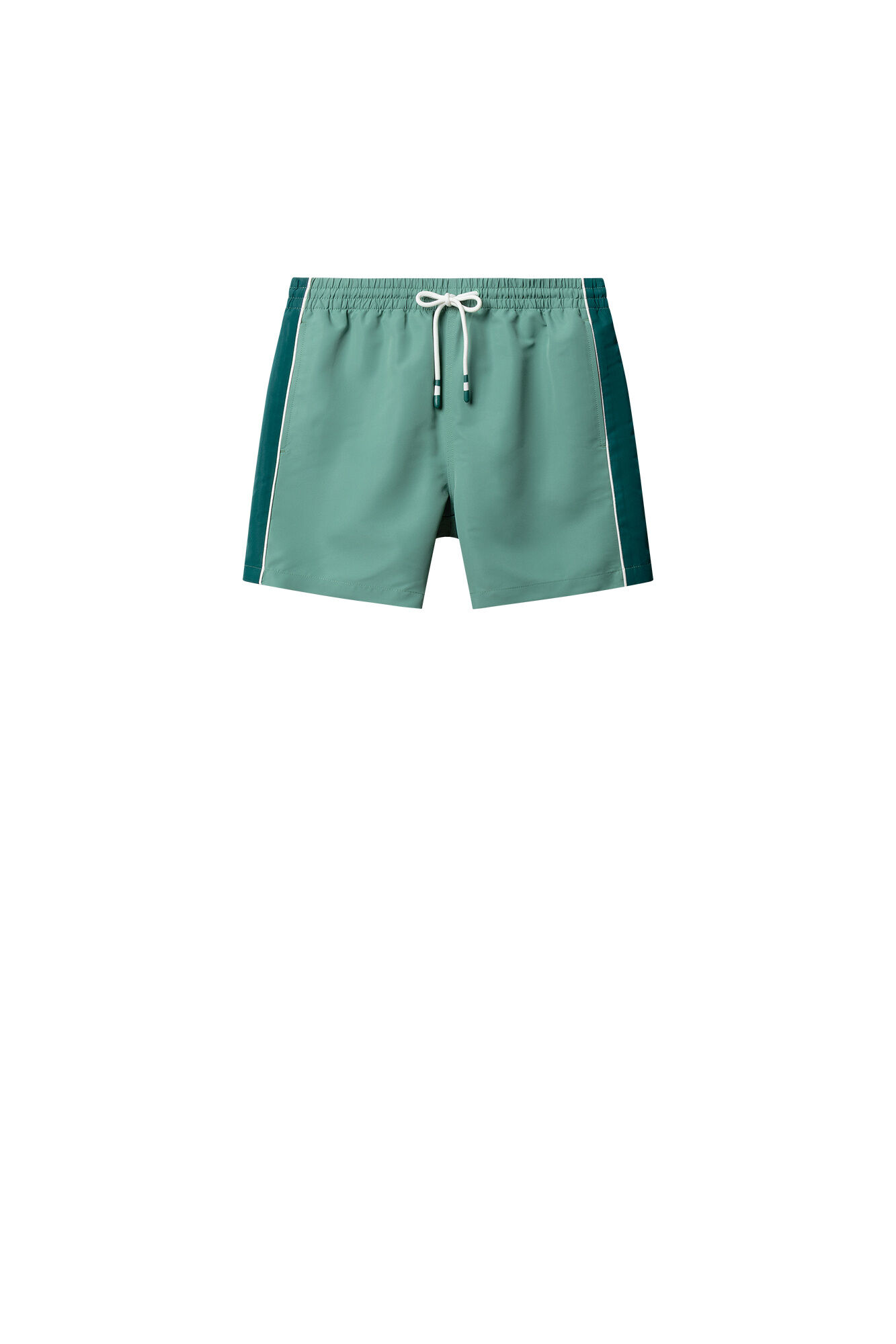 Springfield Traje de ba&ntilde;o liso con cortes verde