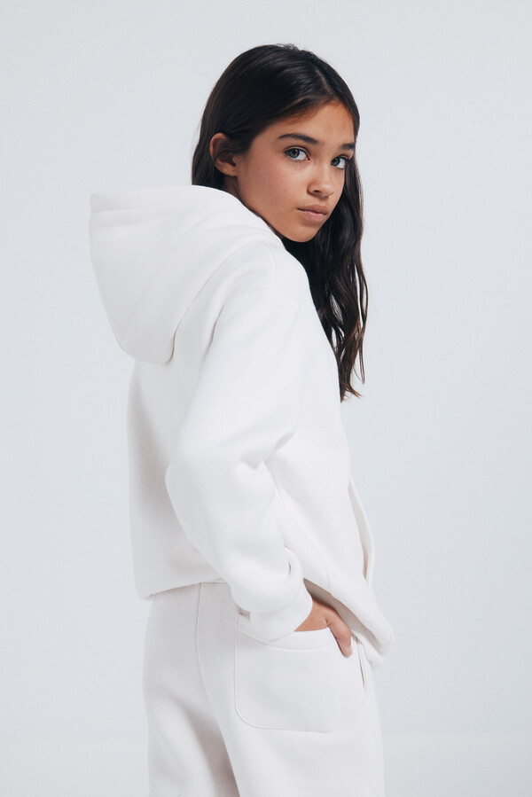 Springfield Kids Sudadera cremallera niña blanco
