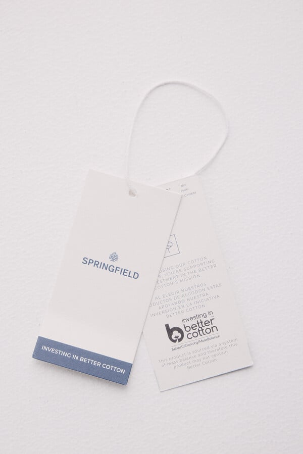 Springfield Blusa romántica lace marfil