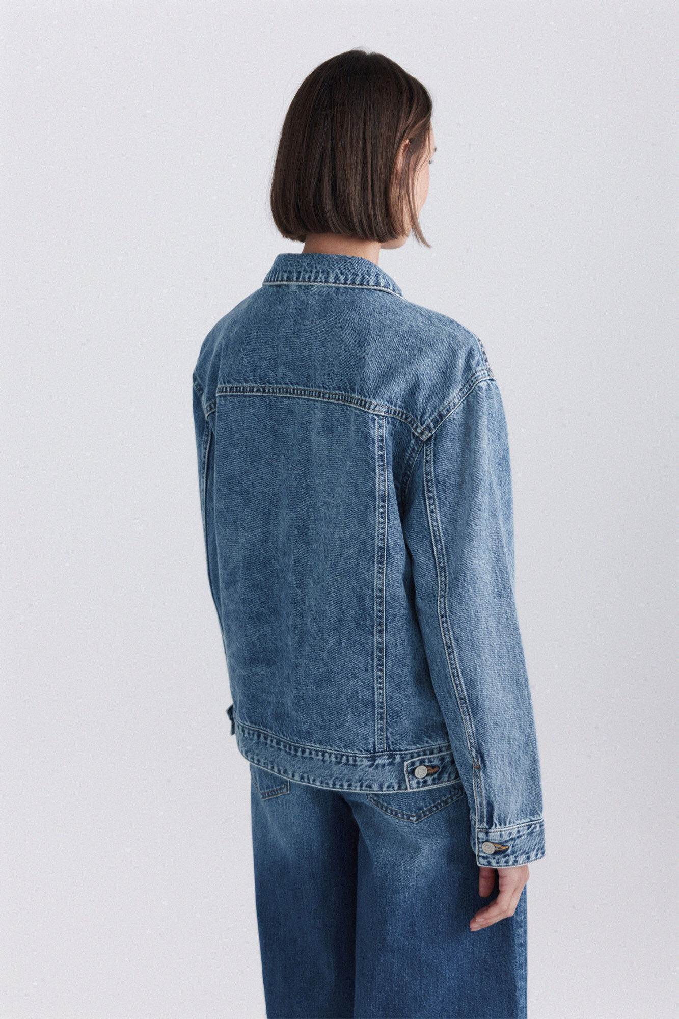 Springfield Chamarra denim oversize azul
