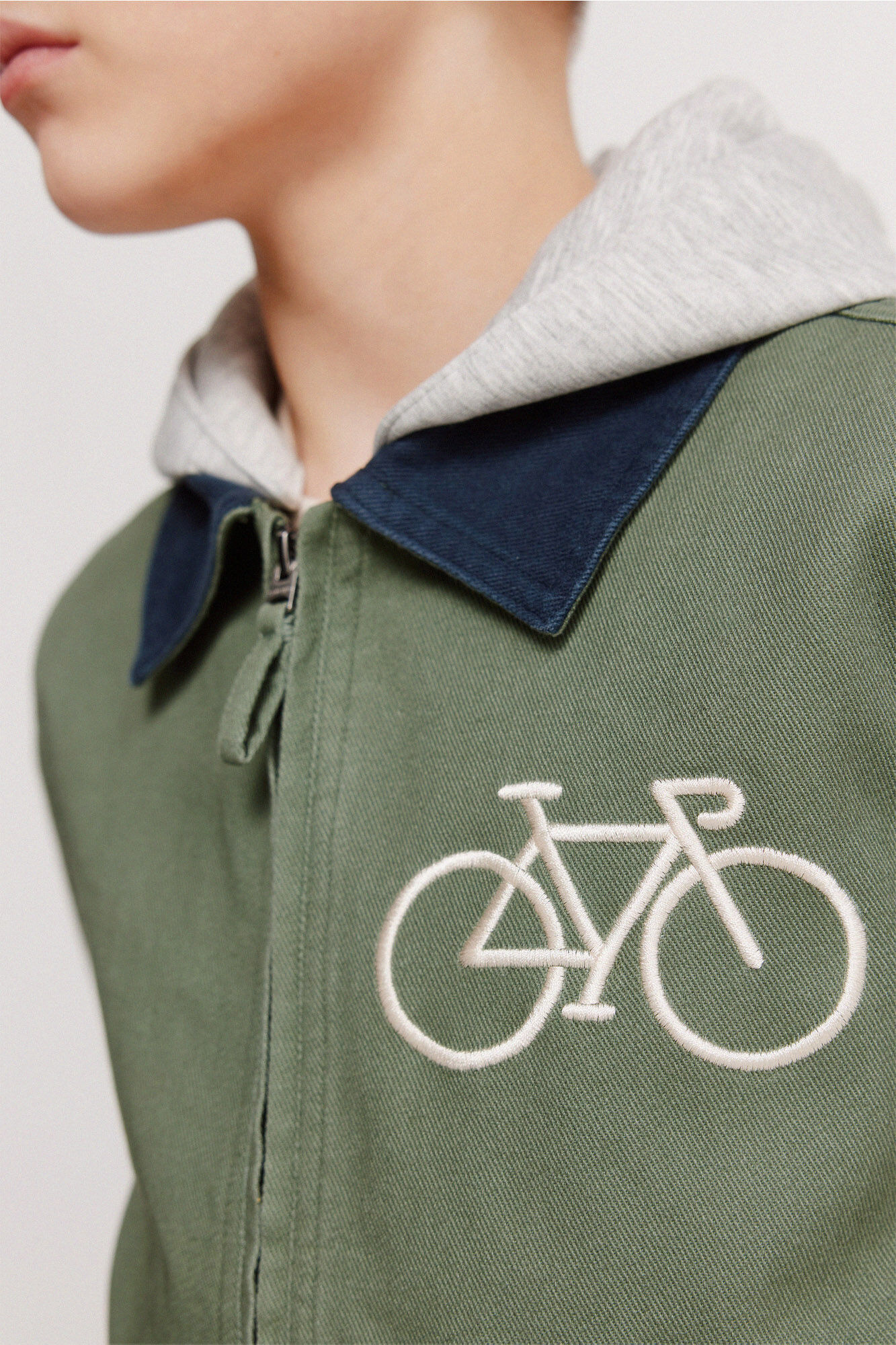 Springfield Kids Chamarra de bici con capucha para ni&ntilde;o verde