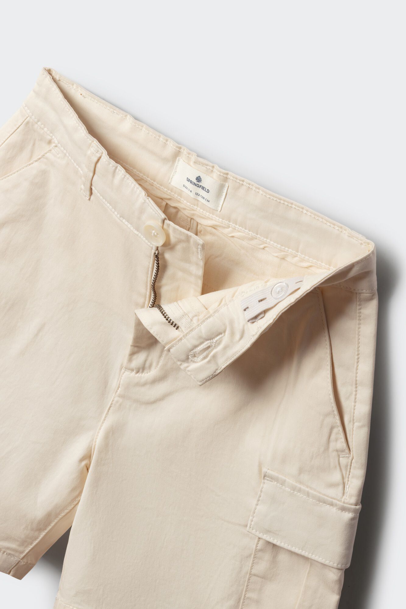 Springfield Kids Bermudas chino cargo para ni&ntilde;o blanco