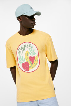 Springfield Camiseta summer fruits coral
