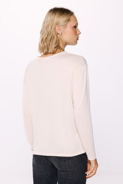 Springfield Playera tachuelas delantero beige