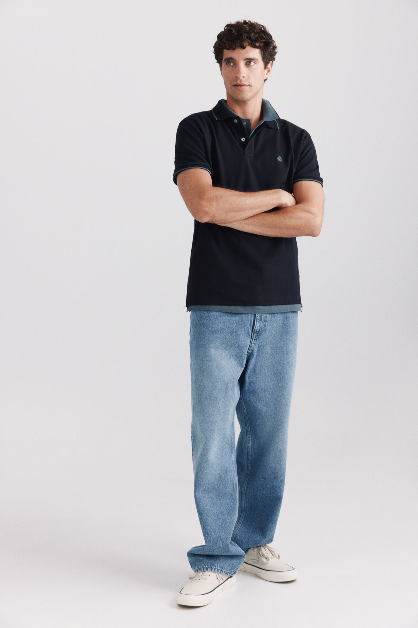 Springfield Polo de piqu&eacute; con contrastes slim fit