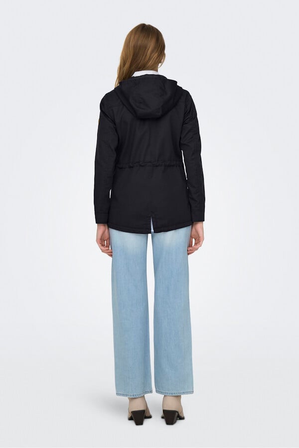 Only Parka con capucha gris