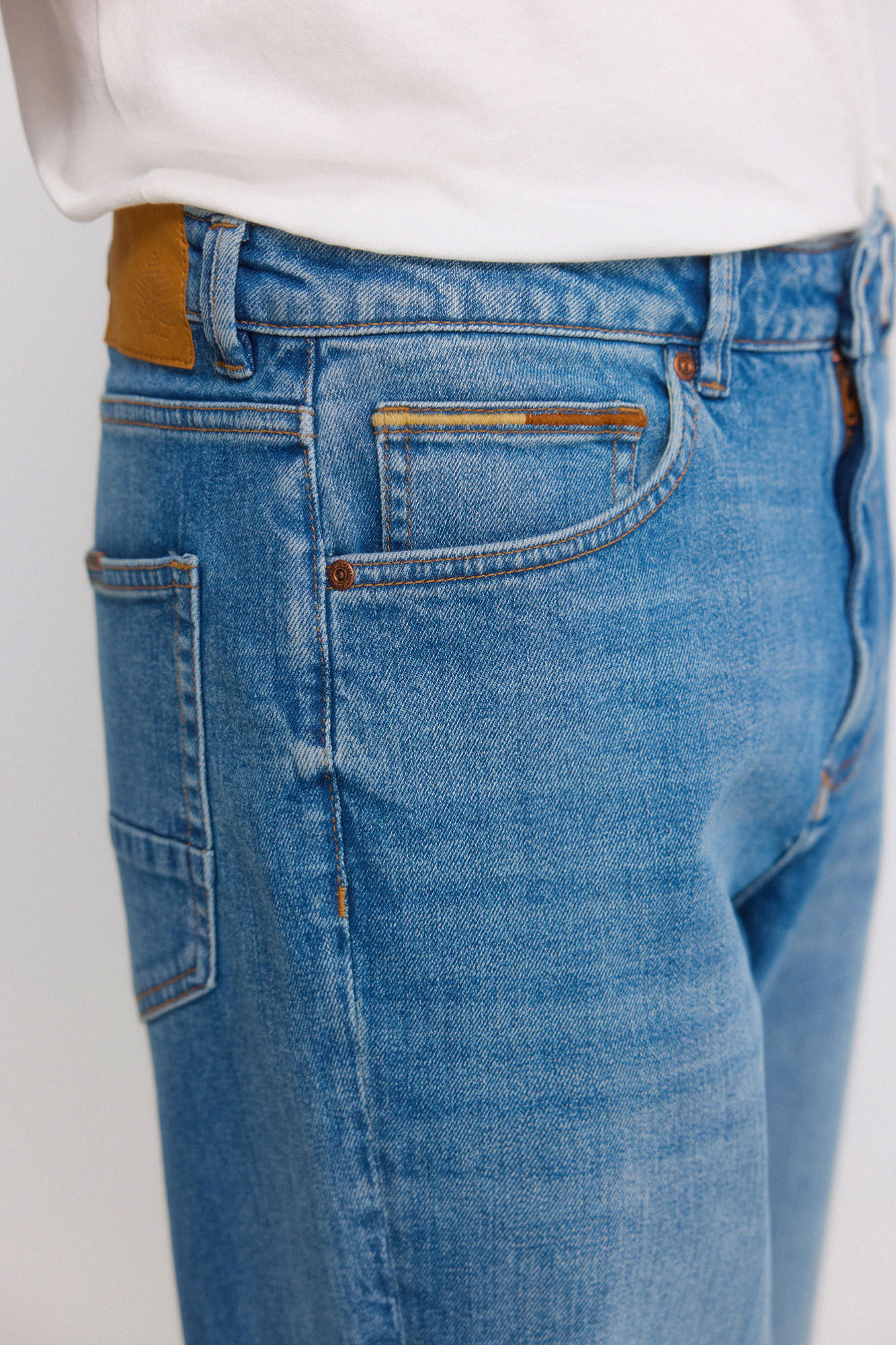 Springfield Jeans lavado medio sobrete&ntilde;ido regular fit azul