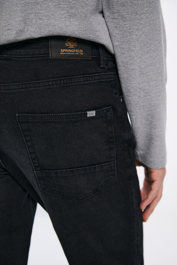 Springfield Jeans skinny fit negro negro