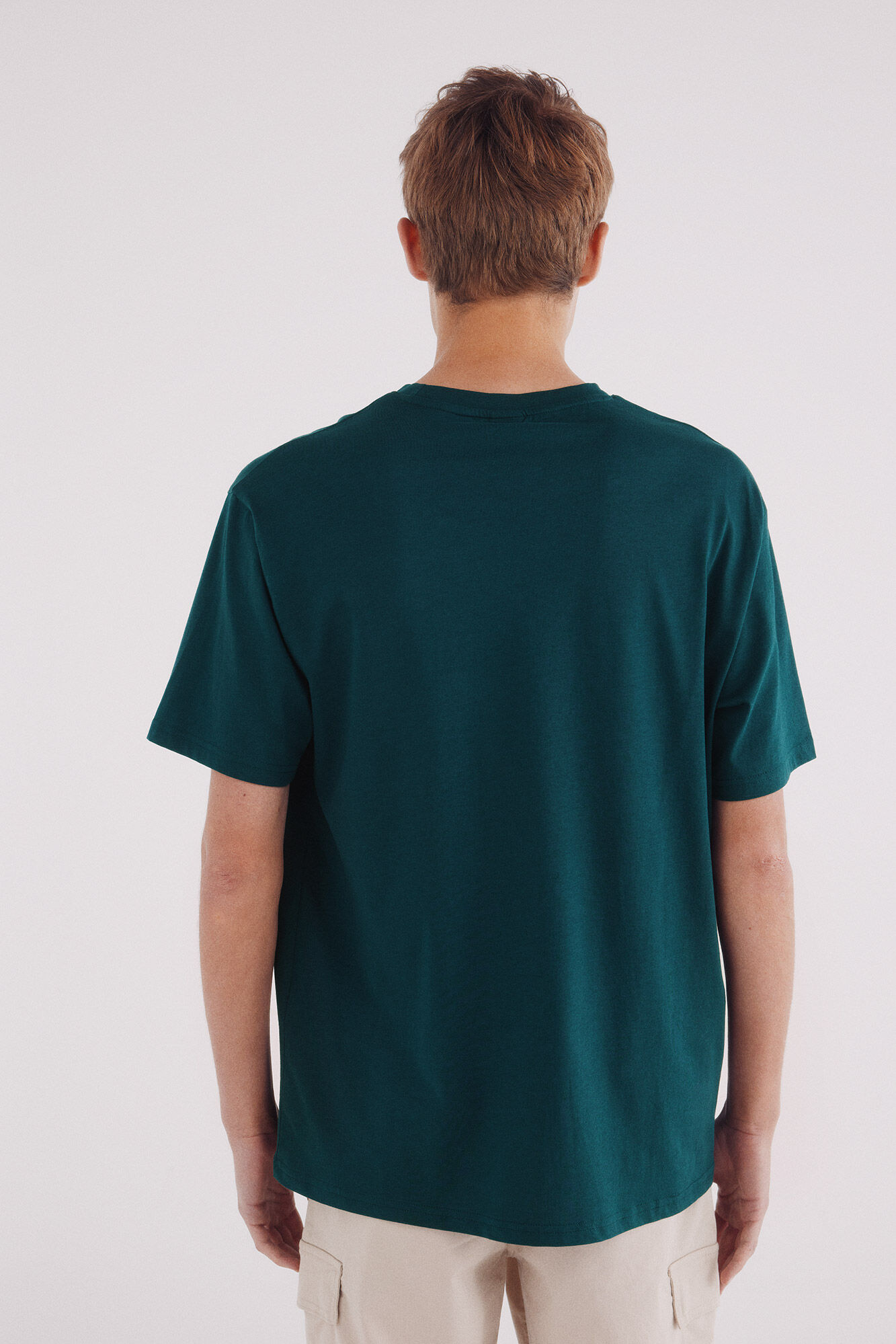 Springfield Camiseta b&aacute;sica cuello redondo verde