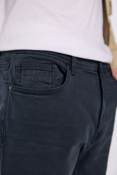 Springfield Pantalón color lavado slim fit azul