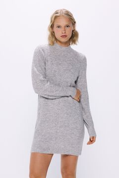 Springfield Vestido corto tejido trenzas gris