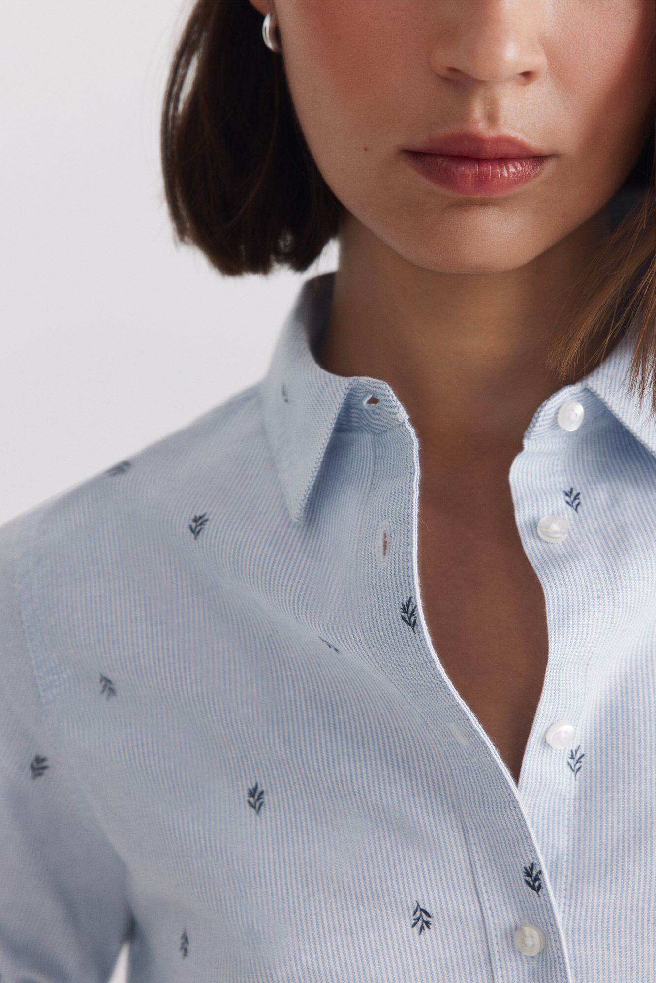 Springfield Blusa b&aacute;sica oxford