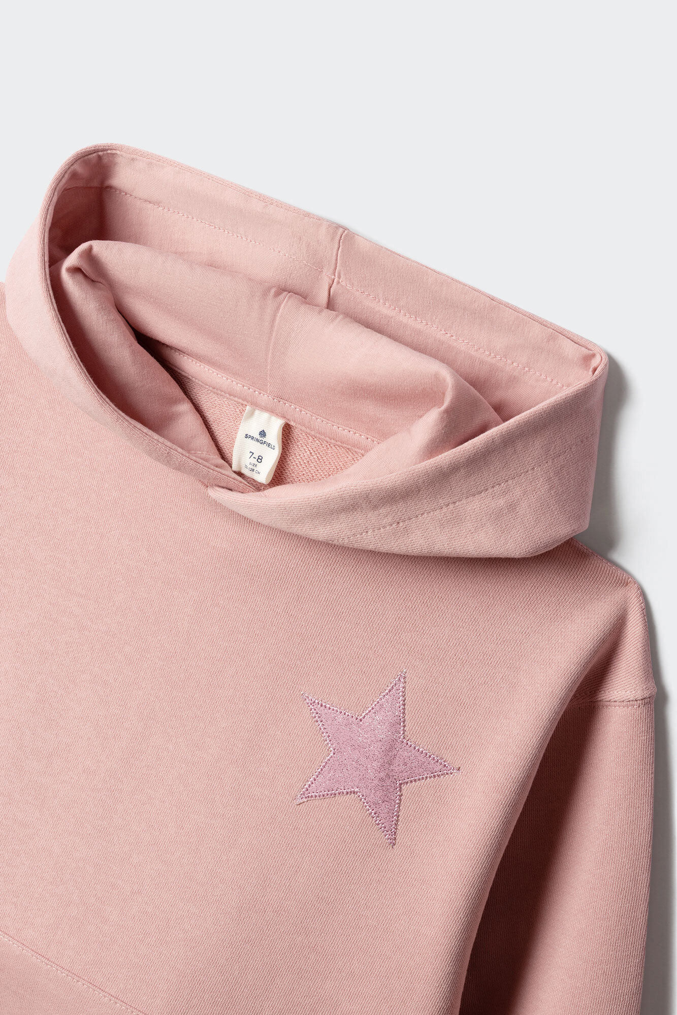 Springfield Kids Sudadera con estrellas foil para ni&ntilde;a rosa