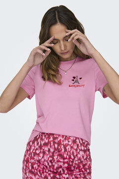Springfield Playera de manga corta y cuello redondo morado/lila