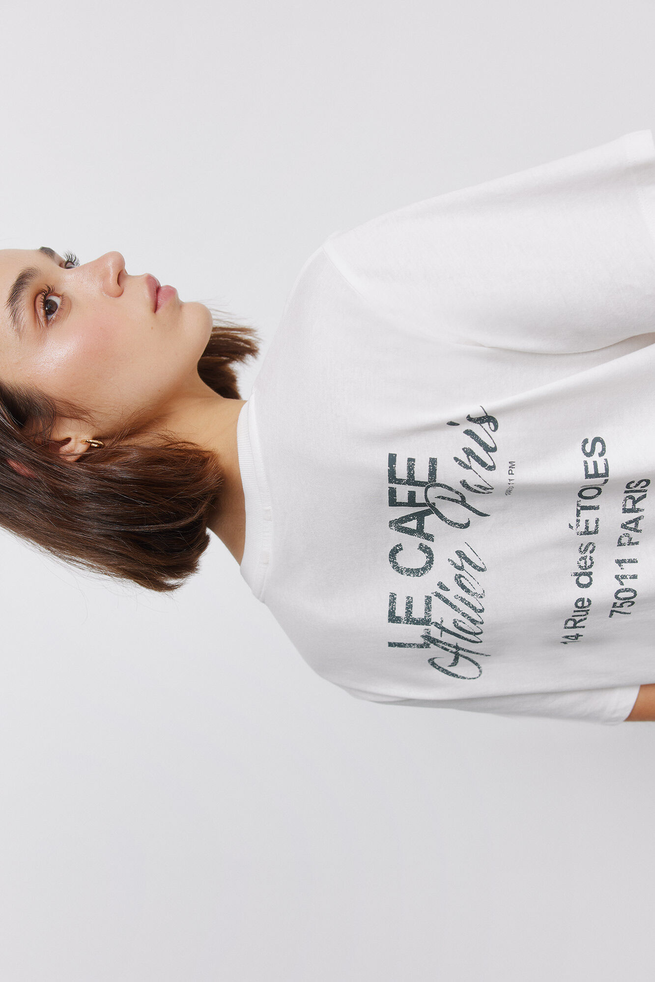 Springfield Playera manga corta "Le caf&eacute;"